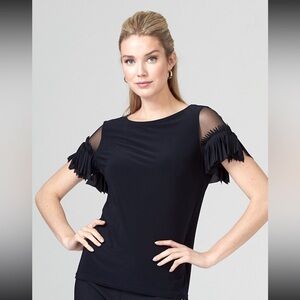Joseph Ribkoff Flutter Sleeve Shirt